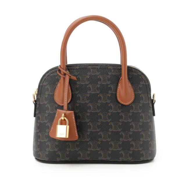 セリーヌ CELINE ハンドバッグ 3WAY TEEN HONORINE TRIOMPHE CANVAS ショルダーバッグ ブラウン レディース セリーヌ CELINE ハンドバッグ 3WAY TEEN HONORINE TRIOMPHE CANVAS